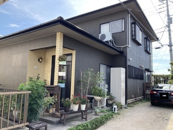 「現地調査で外壁のひびから雨水が入っていました」外壁屋根補修塗装　米子市K様邸